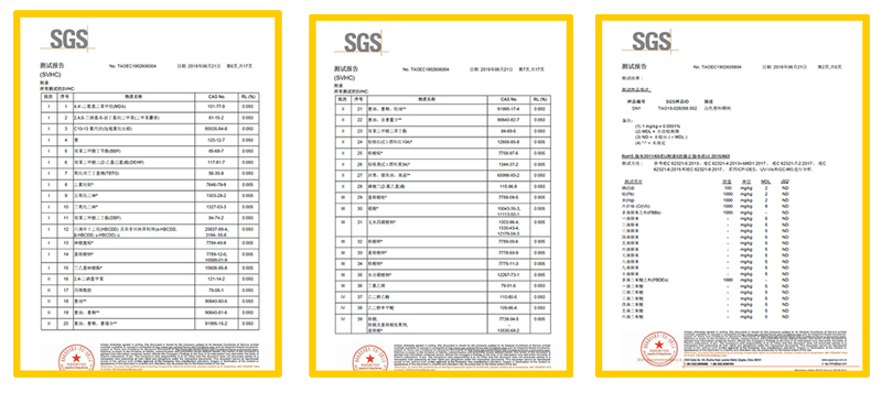 康阜新材料SGS報(bào)告